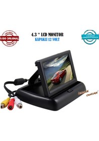 Resim Araç İçi 4.3 İnç 12 Volt Tft Lcd Kapaklı Monitör 
