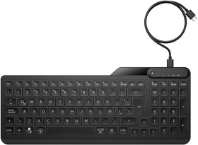 Resim HP 405 Çoklu Cihaz Arka Aydınlatmalı Kablolu Type-C Klavye Siyah 7N7C1AA 