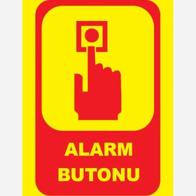 Resim 16x24 cm Pvc Yangın Alarm Butonu 