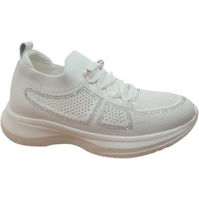 Resim Guja 25Y308 BEJ KADIN TAŞ DETAYLI SNEAKER 