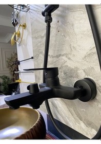 Resim İsaoğlu Yapı Mat Siyah Ginza Banyo Bataryası Siyah 