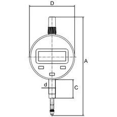 Resim Fett 0-10 mm Pld Mekadijital Komparatör Saati 