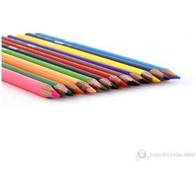 Resim Lets Boya Kalemi 12 Renk Metal Kutu L-4120T 