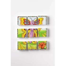 Resim Hype Store Manyetik Blok Çift Taraflı 9 Parçalı Mıknatıslı Arı-Kelebek Puzzle - 2 Görsel Yapboz 