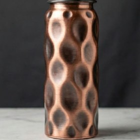Resim Bakırzen Black Hammered Copper Water Bottle 550ml (18.59 fl oz) 