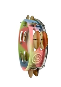 Resim Fasıl Tefi Profesyonel Carbon Gökkuşağı Rengi Kasnak Beyaz Film 