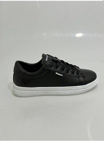 Resim 2885 Wickers Siyah-beyaz Kalp Desenli Bayan Spor Ayakkabısı Siyah - Beyaz 