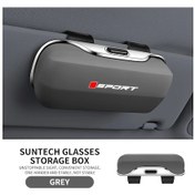 Resim Boatshop1 Audi Bmw Mercedes Volkswagen Ford İçin Gri 1 Bilgisayar Spor Stili Güneşlik Gözlük Saklama Kılıfı 