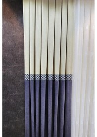 Resim Pera Pano Fon Perde Krem Gri Renk Lacivert 