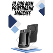 Resim Magsafe Powerbank 10.000 mAh 22.5 Watt Hızlı Şarj Göstergeli Kablosuz Taşınabilir Şarj 