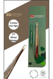 Resim kozmetik126 Solingen C7 Cımbız (Yan Ağız,Silver Renk,,Büyük Boy) 