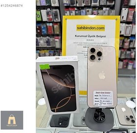 Resim Apple iPhone 16 Pro Max İkinci El TR | 512 GB | Çöl Titanyum 