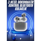 Resim Techno Stock Yeni Nesil Kulak Içi Bluetooth Kulaklık Kablosuz Sesli Asistan 