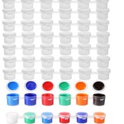 Resim 360 Mini Boya Kutusu Kapaklı Kapaklı - 0.1 oz Plastik Depolama Sanat ve El Sanatları için, Hızlı Kapama, Kolay Açma Tasarımı - Canlı Renk Seçenekleri, El Sanatları Depolama Çözümü | Canlı Mini Kaplar | Güvenli Kapak Tasarımı, Mini Depolama Kapları 
