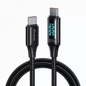 Resim Mcdodo CA-1100 100W Type-C To Type-C Dijital Göstergeli 5A 1.2 M Hızlı Data Şarj Kablosu 