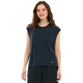 Resim Skechers W Soft Touch Loose Fit Kadın T-Shirt Siyah 