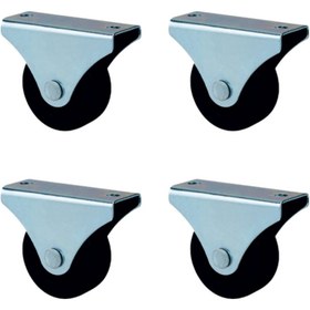 Resim Skygo Furç Sabit Teker - 56MM - Siyah HKS231 - 4 Adet 
