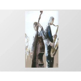 Resim Deniz Çerçeve Orkestra Müzisyenler Tablosu-Çerçevesiz - 70 x 100 cm 