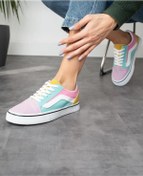 Resim homiro Bağcıklı Unisex Spor Ayakkabı-Gül Kurusu-Turkuaz 