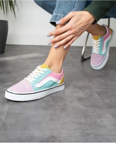 Resim homiro Bağcıklı Unisex Spor Ayakkabı-Gül Kurusu-Turkuaz 