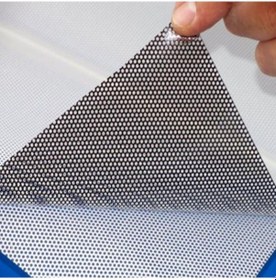 Resim One Way Vision Arkası Siyah Delikli Yapışkanlı Folyo 