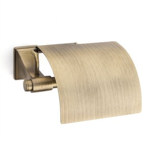 Resim System Antik Saten Mat Border Line Kapaklı Tuvalet Kağıtlığı (BA1002 010 ABM) 