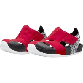 Resim Nike Jordan Flare Cırtlı Bebek Sandalet Siyah Bordo 