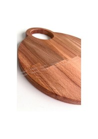 Resim Ahşap Kesme Tahtası Sunumluk Doğal Kayın Ağacı 30x26 Cm - Kl-akt521a Ahşap 