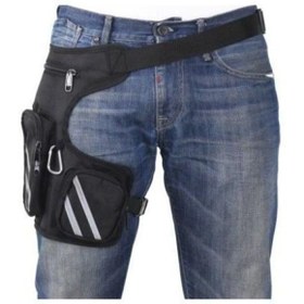 Resim Alfagrup Su Geçirmez Ayarlanabilir Motosiklet Bel Bacak Çanta 