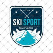 Resim Bay Etiket Hbg43 Kayak Sporu Sampiyonasi Etiketi 