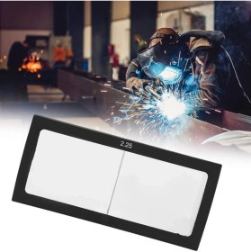 Resim Betty Becky Ark Kaynağı Büyüteç Lens Kaynakçı Ekran Kask Cam Diyoptri 2.25 Parlama Önleyici Kaynak Maskesi Gözlük (Yurt Dışından) 