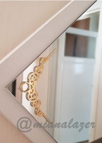 Resim Miana Lazer Dekoratif Aynalı Köşebent Mobilya Dekoru Aynalı Dekor Köşe Mobilya Süsleme Pleksi Köşebent Dekora 