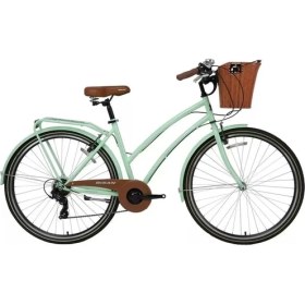 Resim Bisan Serenity S Mint Yeşil 28 Jant Şehir Bisikleti – Sepetli Kadın – Hafif Kadro Blc 