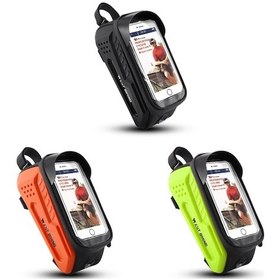 Resim Sones West Bıkıng Bisiklet Ön Çantası Tpu Sert Kabuk Sürme Ön Kiriş Çantası Floresan Yeşil 