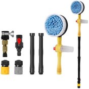 Resim Polham Mikrofiber Araç Yıkama Fırçası. Otomatik Döner Başlı Sabun 