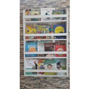 Resim Özel Yapım Decomira Montessori Kitaplık Çocuk Odası Kitaplık 4 Raflı 
