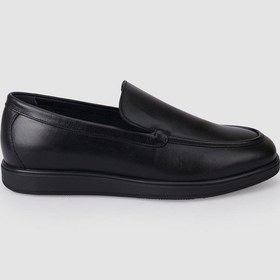 Resim Cabani Teratas %100 Hakiki Deri Siyah Erkek Loafer 