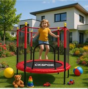 Resim Fileli Büyük Boy Trambolin 140 Cm Çap Korumalı Kolay Kurulum Cks448 