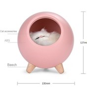 Resim Willowhaven Usb Şarjlı Dokunmatik Kedi Şeklinde 1200mah Led Gece Lambası - Bebek Ev Dekorasyonu İçin Diğer 