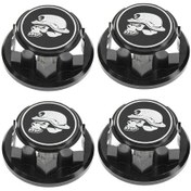 Resim Folinda Traxxas X-maxx/summit/e-revo Uygun 4 Adet 17mm Metal Kapaklı Kaymazsız Tekerlek Somunu, 1.25 Vida, Siyah 