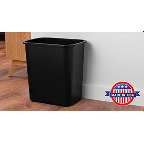 Resim Solutions 3,25 Litre Yer Verimli Çöp Sepeti, Masa Altına Ve Ticari Ofis, Mutfak, Ev Ofisi Ve Yurtlarda Dar Alanlara Uyar, Temizlemesi Kolay, Siyah 10l Siyah 