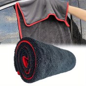 Resim Geliştirilmiş Kalite Ekstra Büyük 59.99x89.99 cm Araba Kurulama Havlusu: Lüks Mikrofiber Otomobil Havluları, Hızlı Kuruyan ve İz Bırakmayan, Arabalar, Kamyonlar ve Su Taşıtları için Uygun, 4 Boyut Seçeneği İçerir 