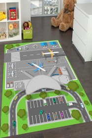 Resim YTR HOME Makinede Yıkanabilir Kaymaz Taban Leke Tutmaz Eğitici Bebek Ve Çocuk Odası Halısı Oyun Matı 