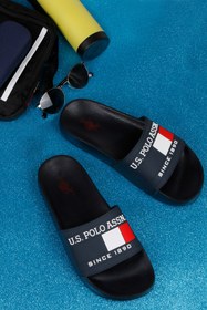Resim U.S. Polo Assn. Rahat Ve Hafif Suya Dayanıklı Sandalet Terlik Plaj Havuz Bahçe Deniz Yazlık Terlik 