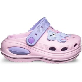 Resim Twingo 642 Kız Çocuk Emojili Günlük Havuz - Bahçe - Plaj - Sokak Terliği Pembe 