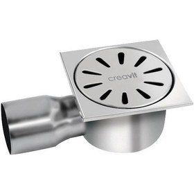 Resim Creavit Fs115 Komple Paslanmaz Yer Sifonu / Süzgeç 10x10 Q50 Mm 