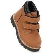 Resim Kiko Kids Azka Cırtlı Kız Çocuk Bot Ayakkabı Taba - Siyah Taba - Siyah 