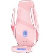 Resim Butu Q9 Araç Havalandırma Klipsi 15w Kablosuz Şarj Cihazı Pembe 