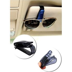 Resim Carub Araç İçi Gözlük Tutucu Klips 1 Adet-siyah 