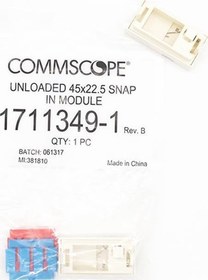 Resim Commscope FACE PLATE 22,5 X 45 1711349-1 (10 'LU PAKET) 